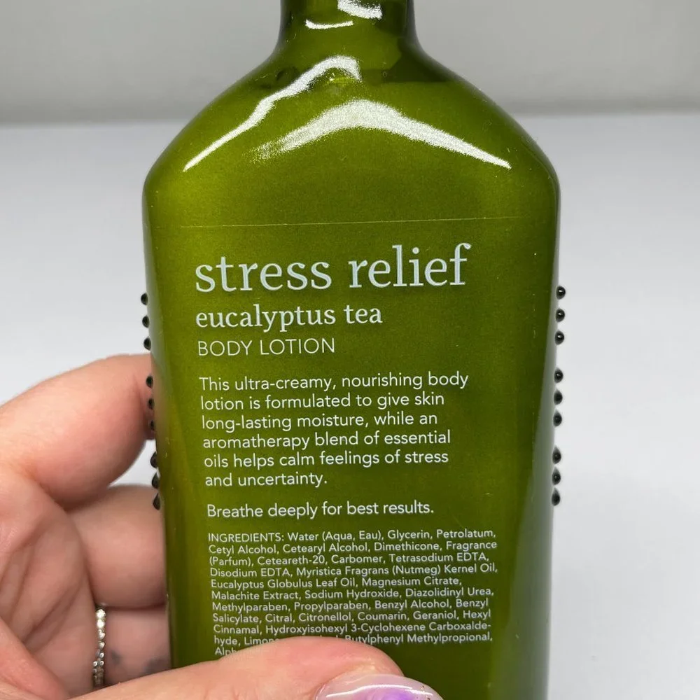 Bath & Body Works Aromatherapy Stress Relief Eucalyptus Tea Body Lotion 6.5 oz